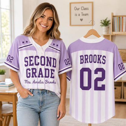 Personalized Teacher Baseball Jersey