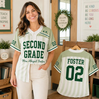 Personalized Teacher Baseball Jersey