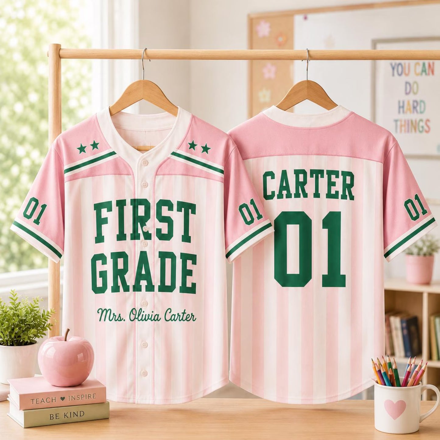Personalized Teacher Baseball Jersey