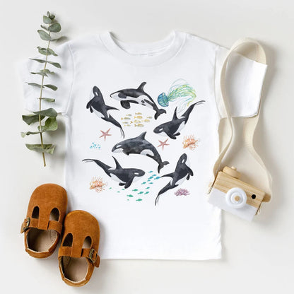 Kids Orca Whale Pod Shirt
