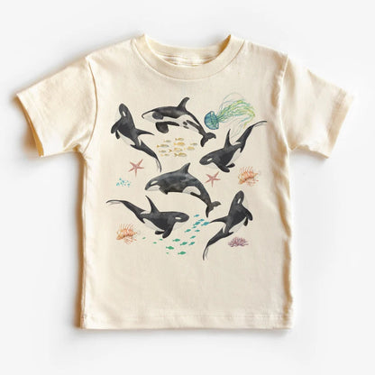 Kids Orca Whale Pod Shirt