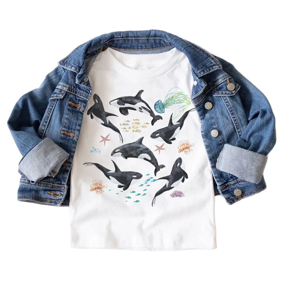 Kids Orca Whale Pod Shirt