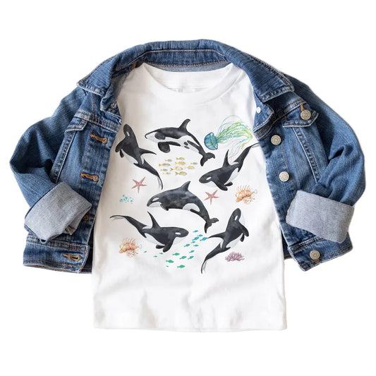 Kids Orca Whale Pod Shirt