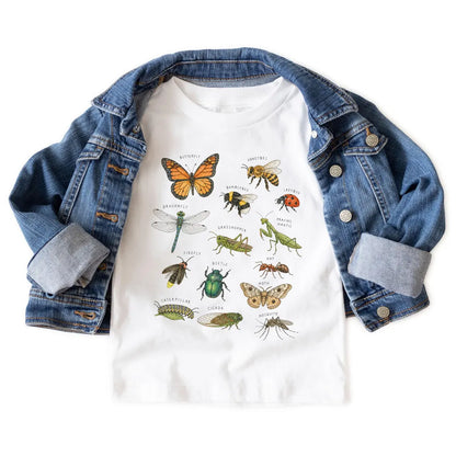 Kids Insects Bugs Shirt - Educational Entomology Field Guide