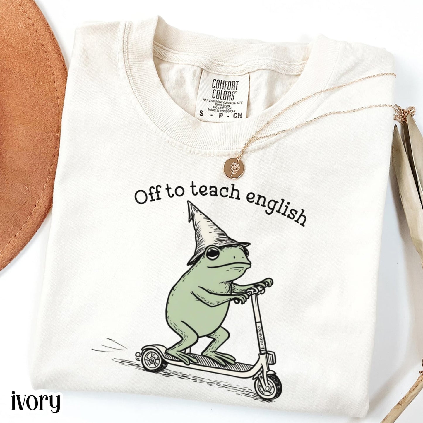 Funny Frog Off to English T Shirt