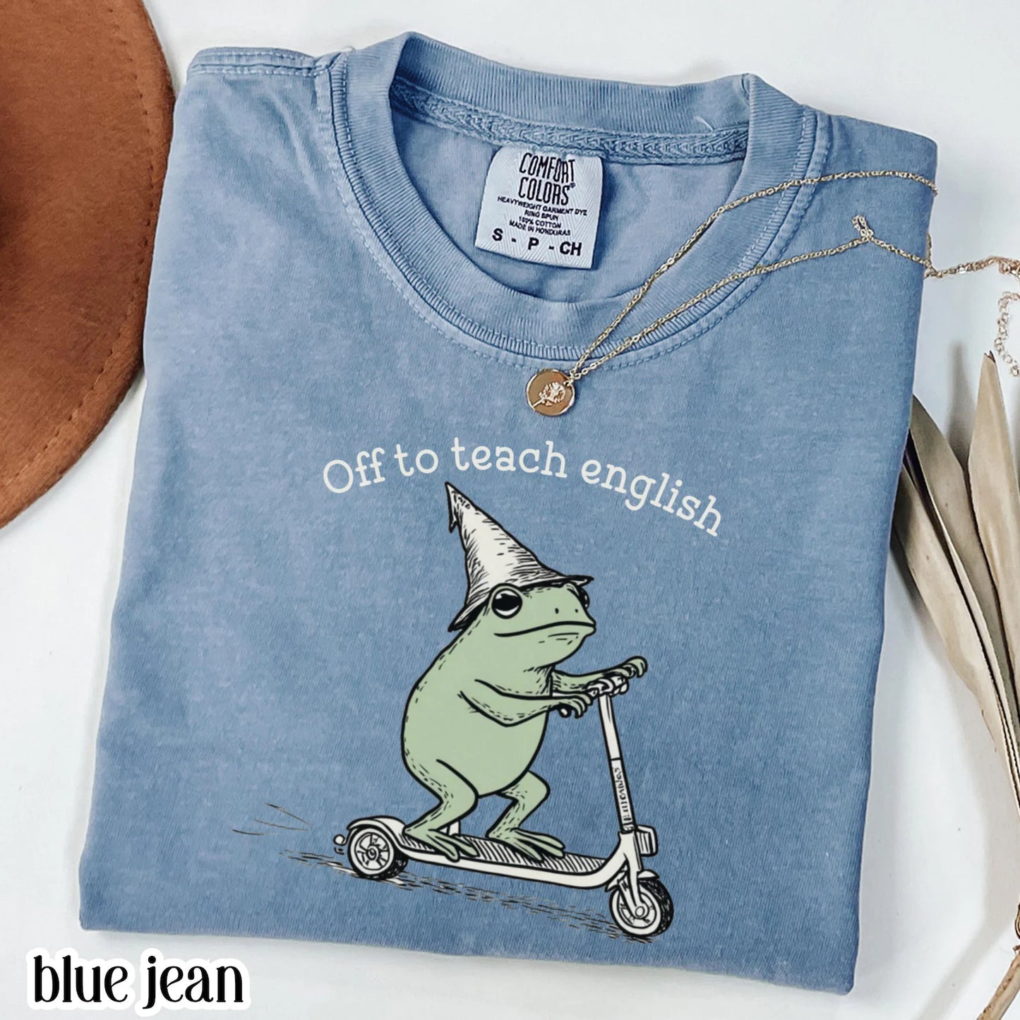 Funny Frog Off to English T Shirt