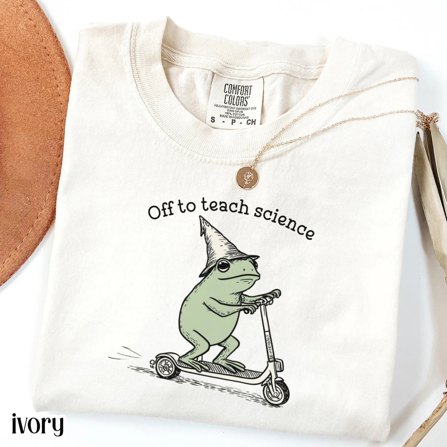 Funny Frog Off to Science T Shirt
