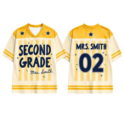Custom School Spirit Jersey, Elementary Teacher Gift