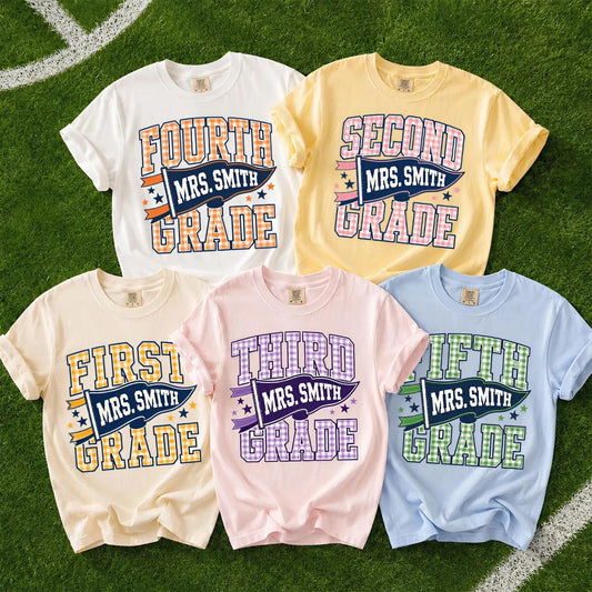 Personalized Grade Teacher Shirt