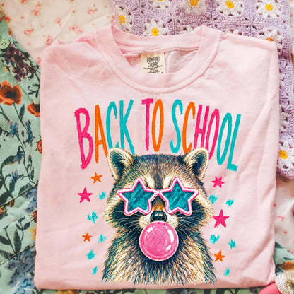 Back to School Raccoon T Shirt