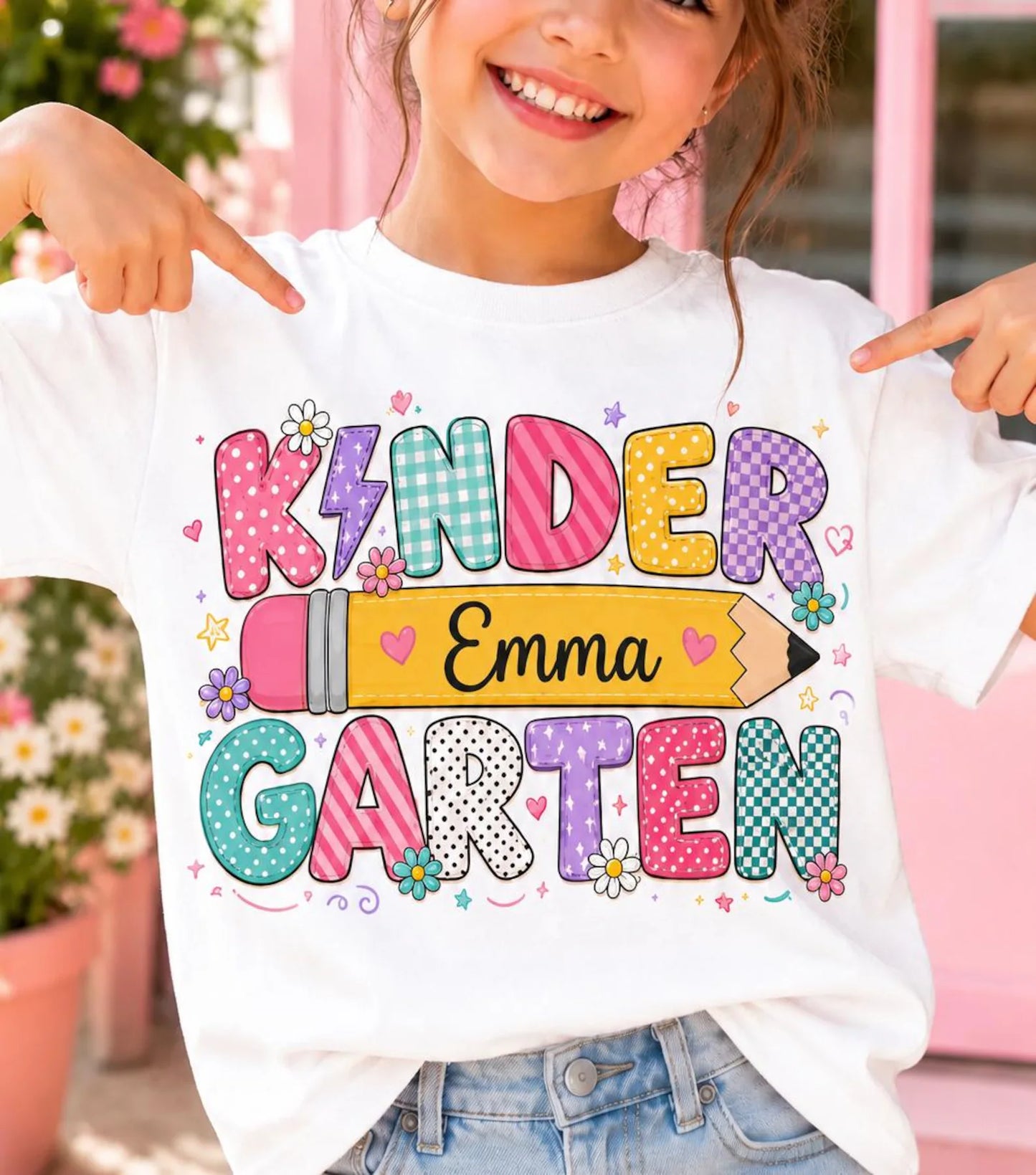 Personalized Grade & Name Student T Shirt