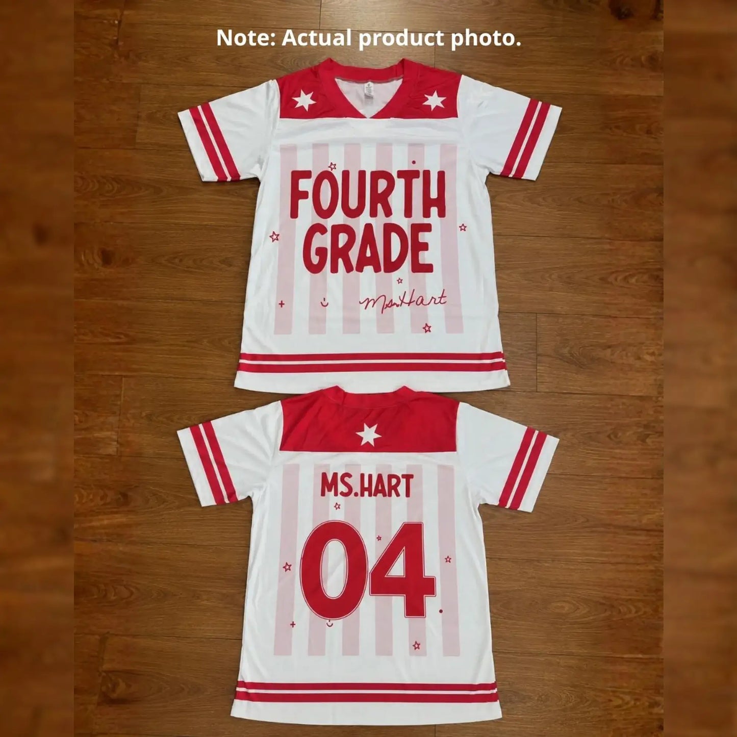 Custom School Spirit Jersey, Elementary Teacher Gift