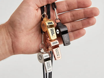 Personalized Coach Whistle 2026,Engraved Sports Team Gift, Teacher Appreciation Necklace, Back to School