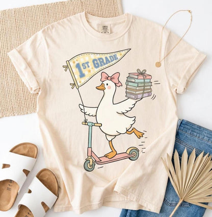 Personalized Grade Silly Goose Teacher T Shirt