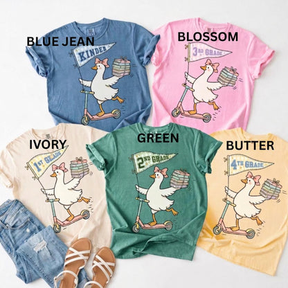 Personalized Grade Silly Goose Teacher T Shirt