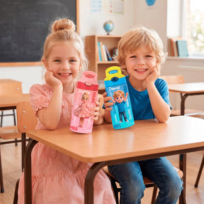 Custom Cartoon Water Bottle for School Kids