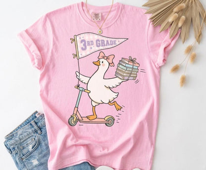 Personalized Grade Silly Goose Teacher T Shirt