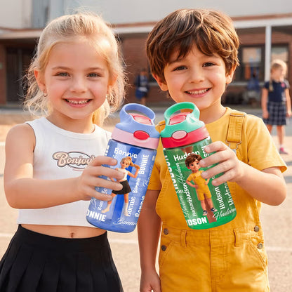 Custom Cartoon Water Bottle for School Kids