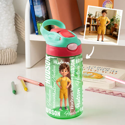 Custom Cartoon Water Bottle for School Kids