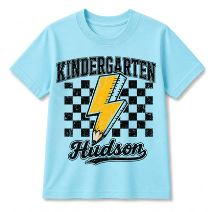 Personalized Back to School Shirt, Custom Name Kindergarten Tee