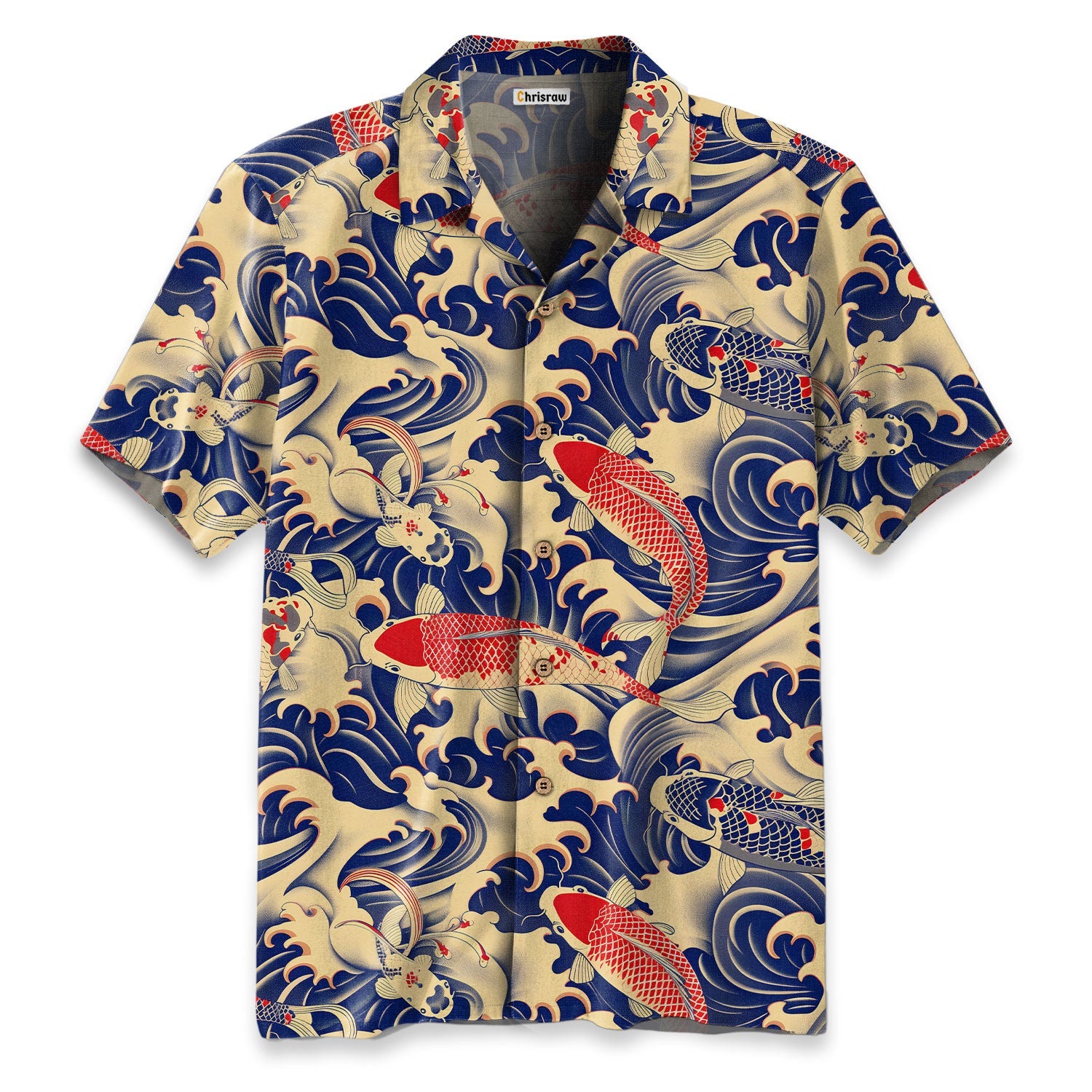 Chrisraw Koi Carp Frenzy Hawaiian Shirt