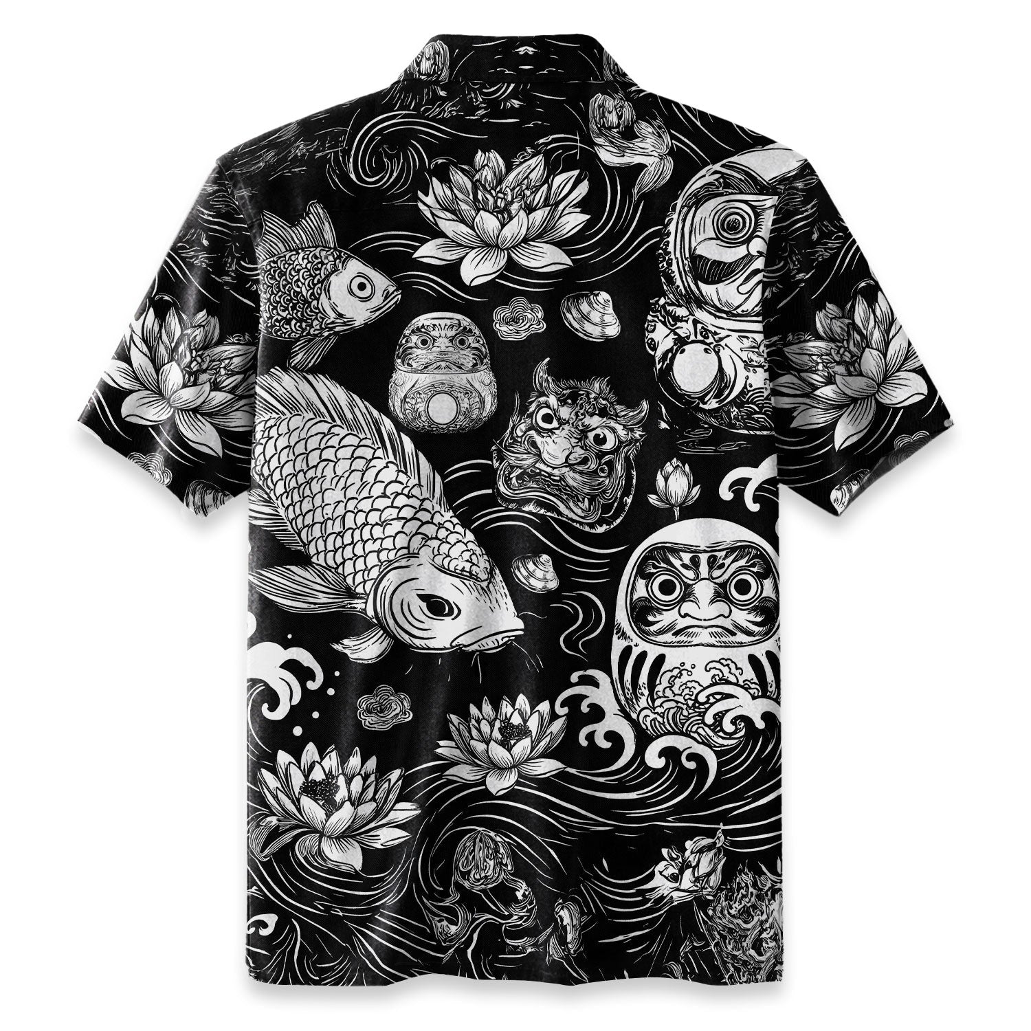 Chrisraw Daruma And Koi Hawaiian Shirt