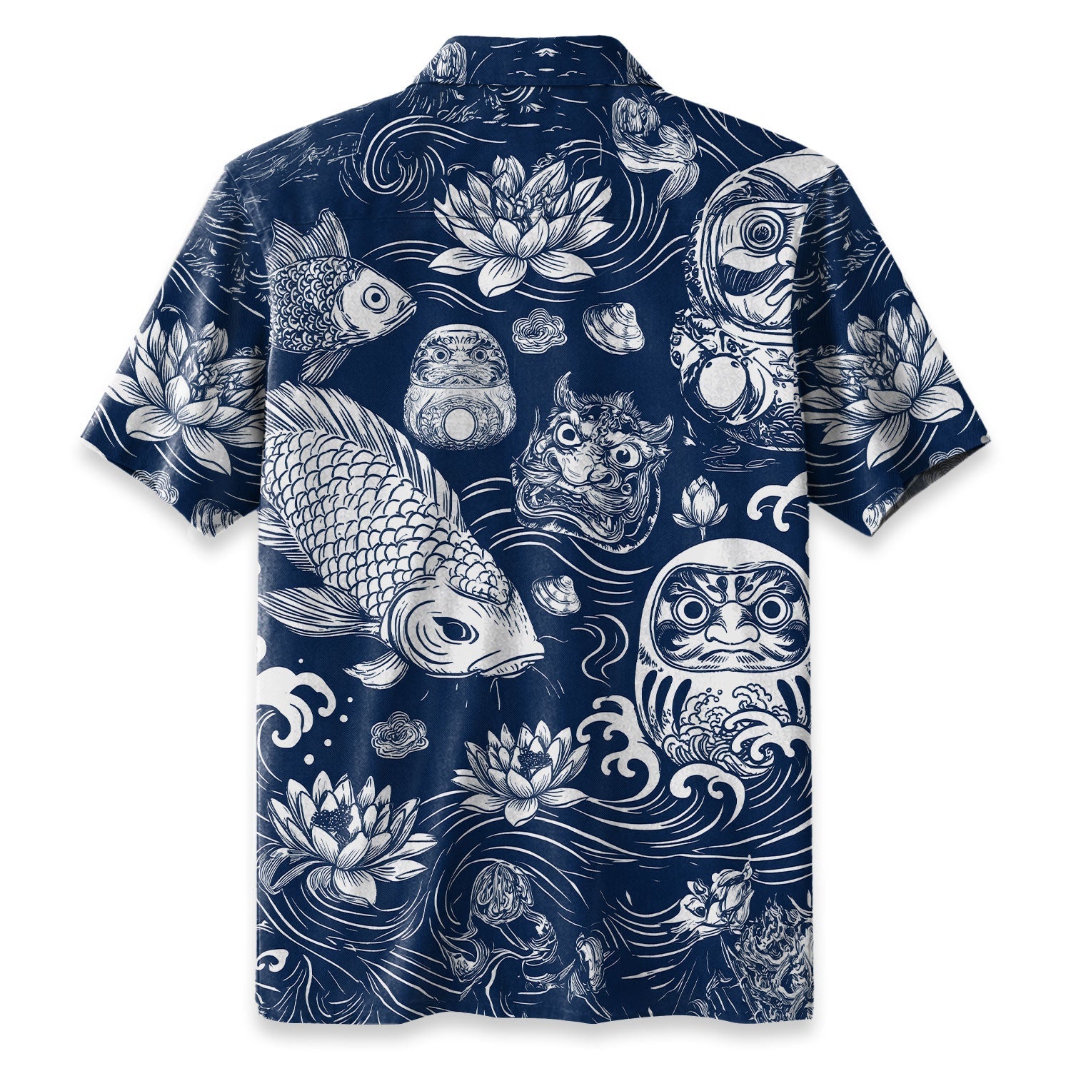Chrisraw Daruma And Koi Hawaiian Shirt
