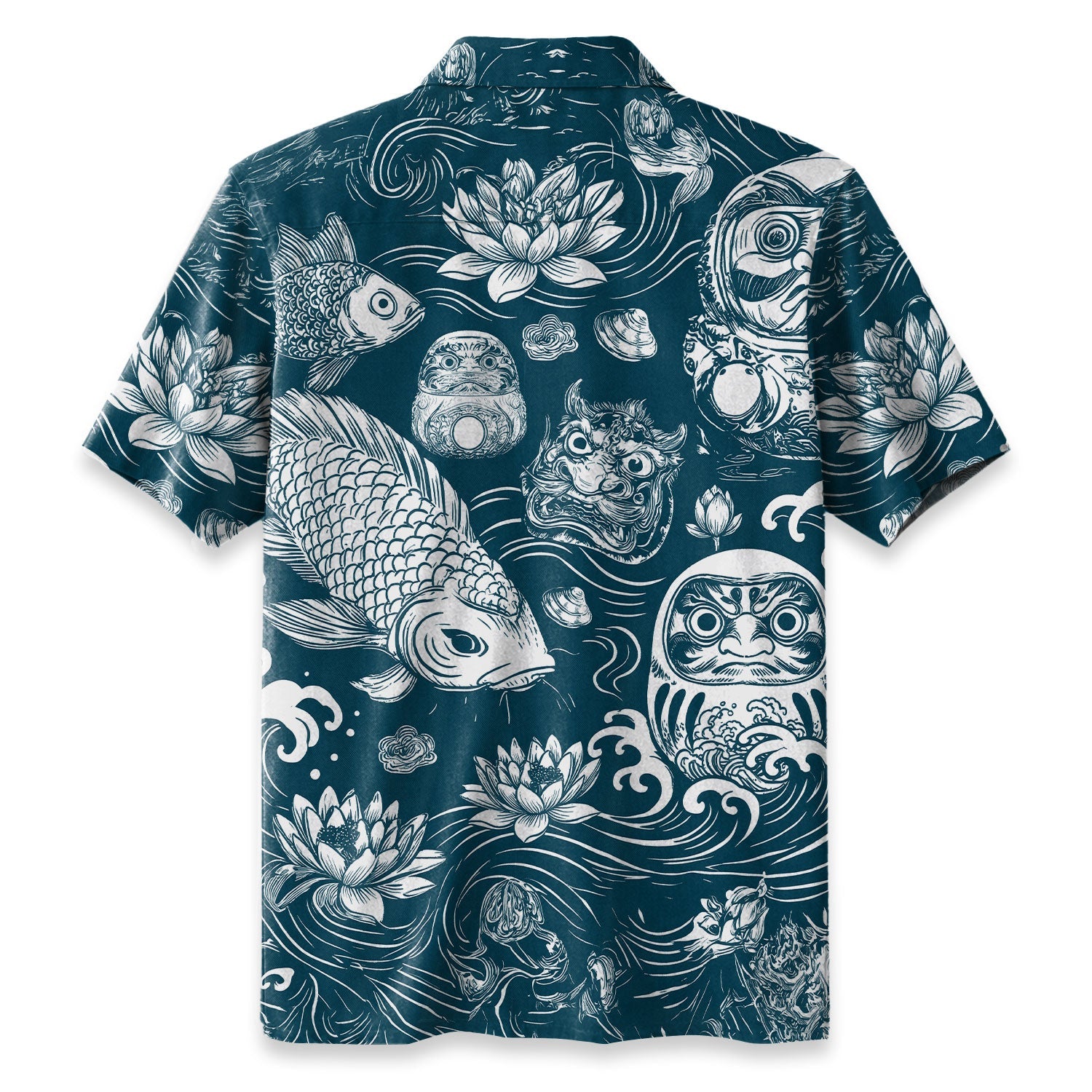 Chrisraw Daruma And Koi Hawaiian Shirt