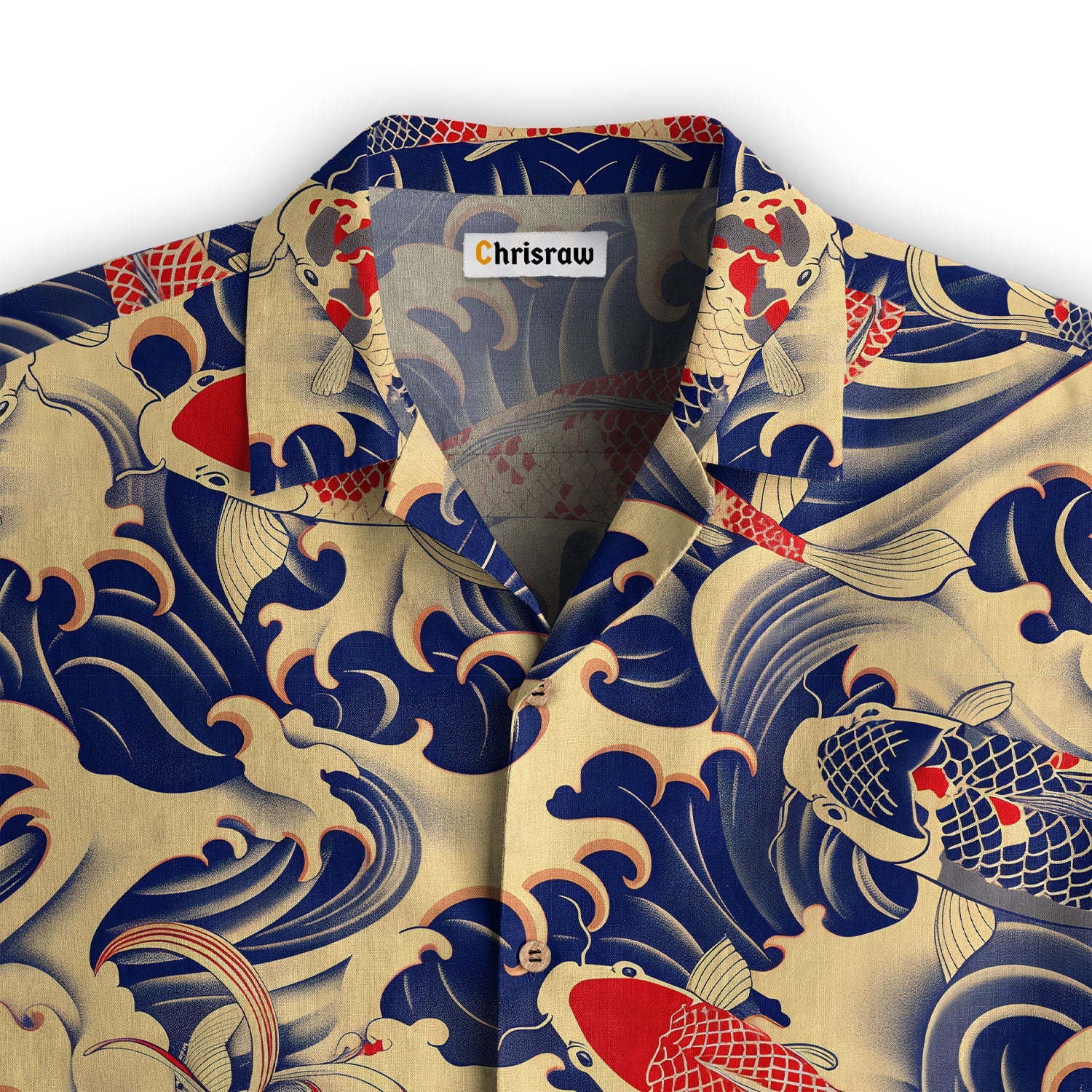 Chrisraw Koi Carp Frenzy Hawaiian Shirt