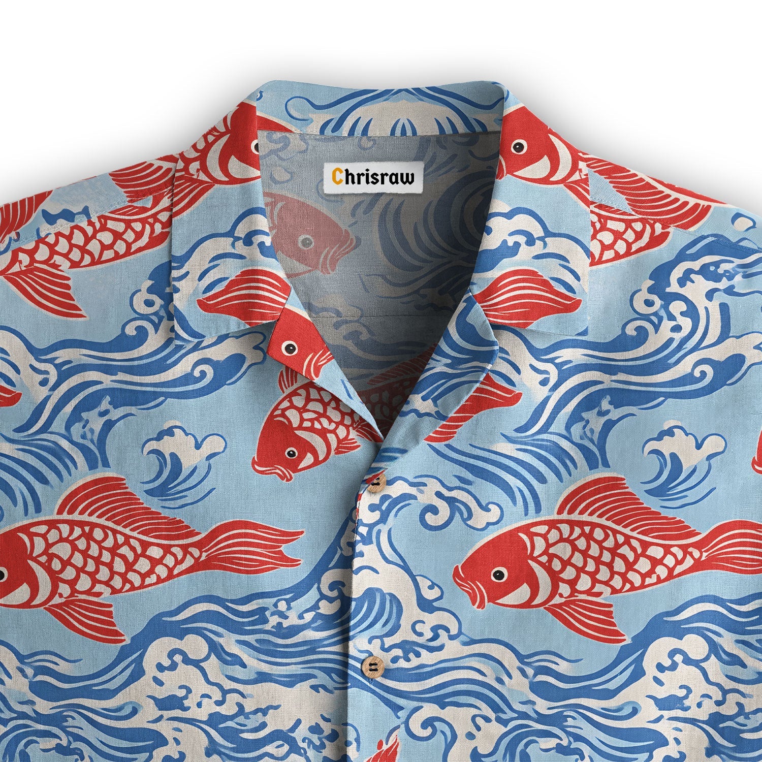 Chrisraw Koi Carp Frenzy Hawaiian Shirt