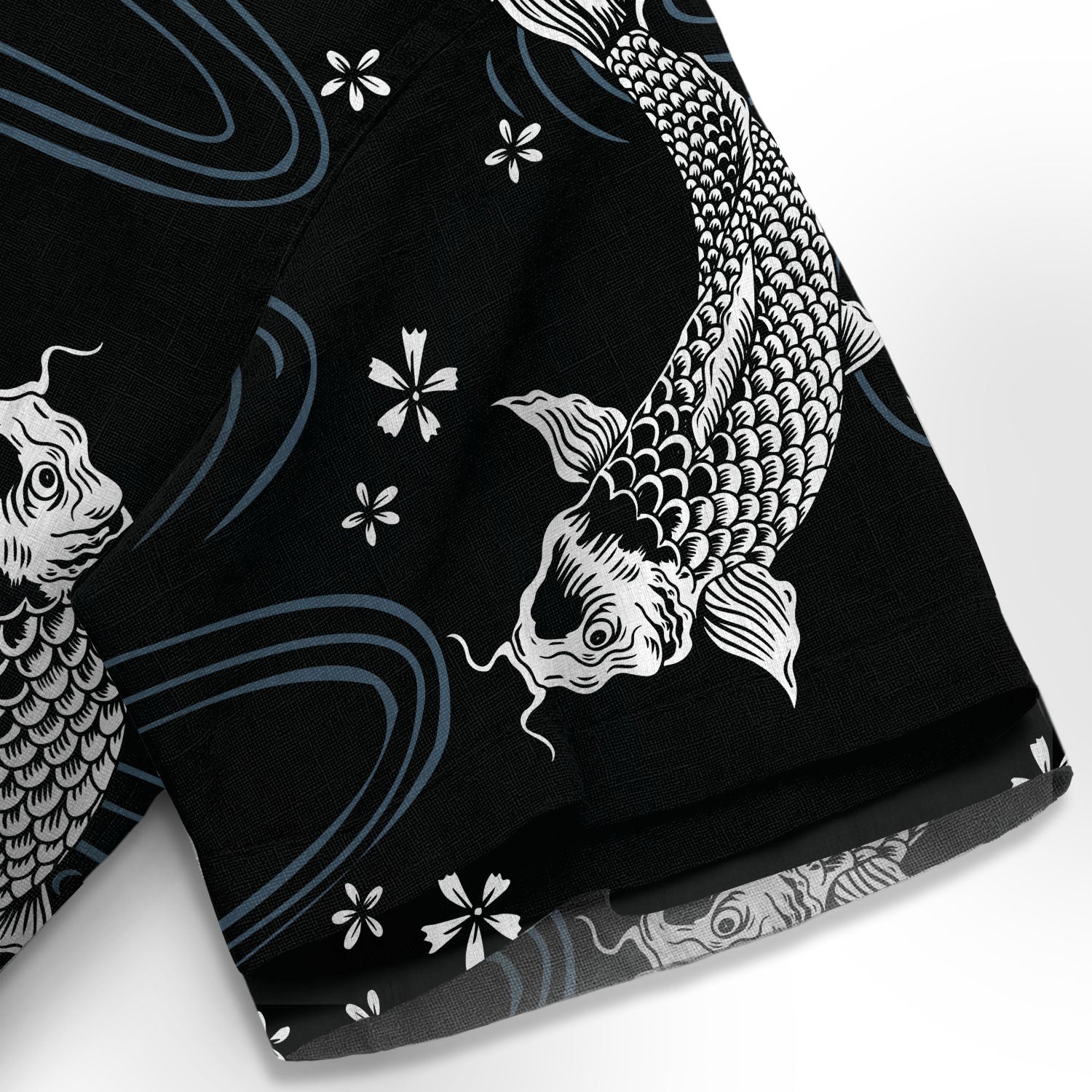 Chrisraw Black Koi And White Koi Hawaiian Shirt