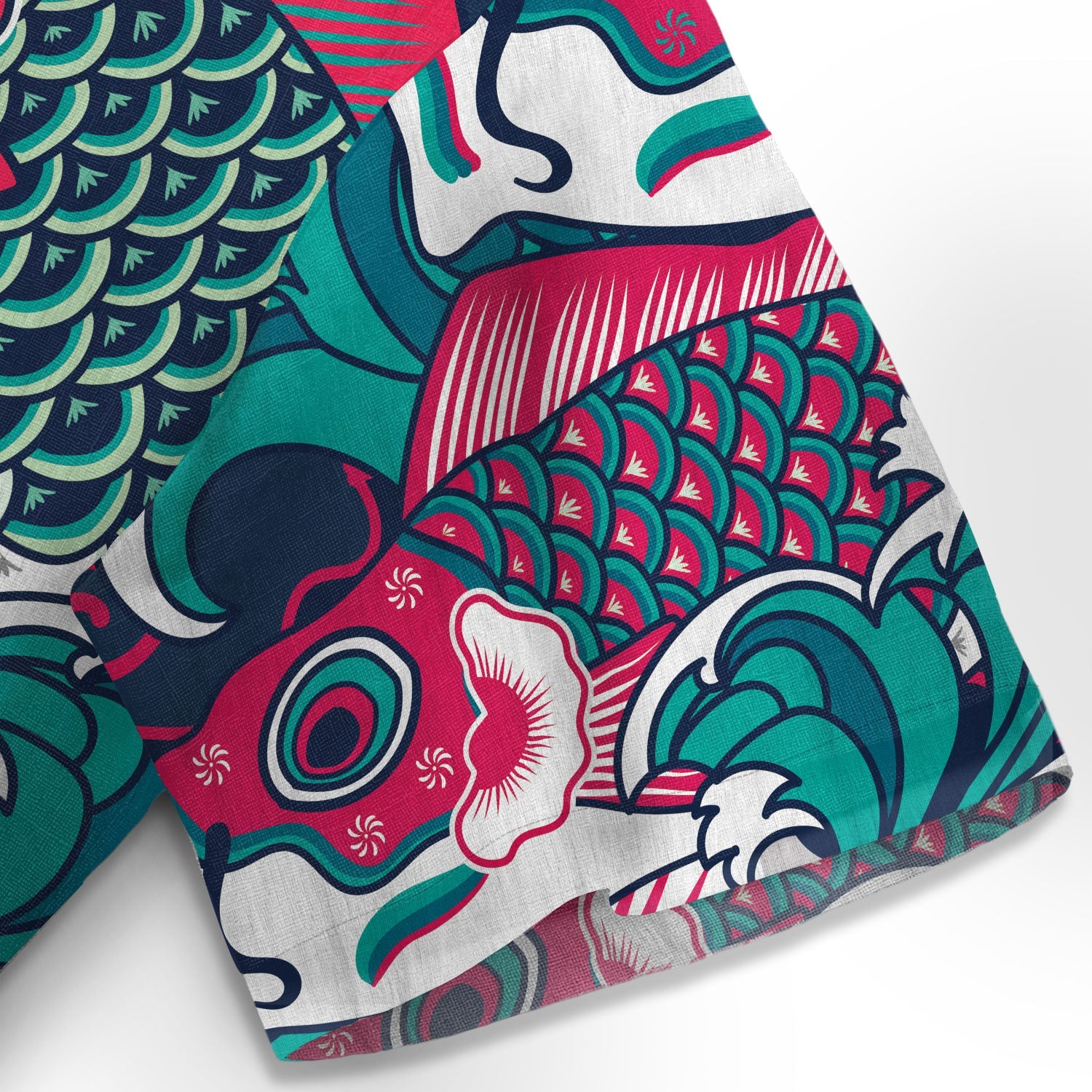 Chrisraw Colorful Japanese Koinobori Hawaiian Shirt