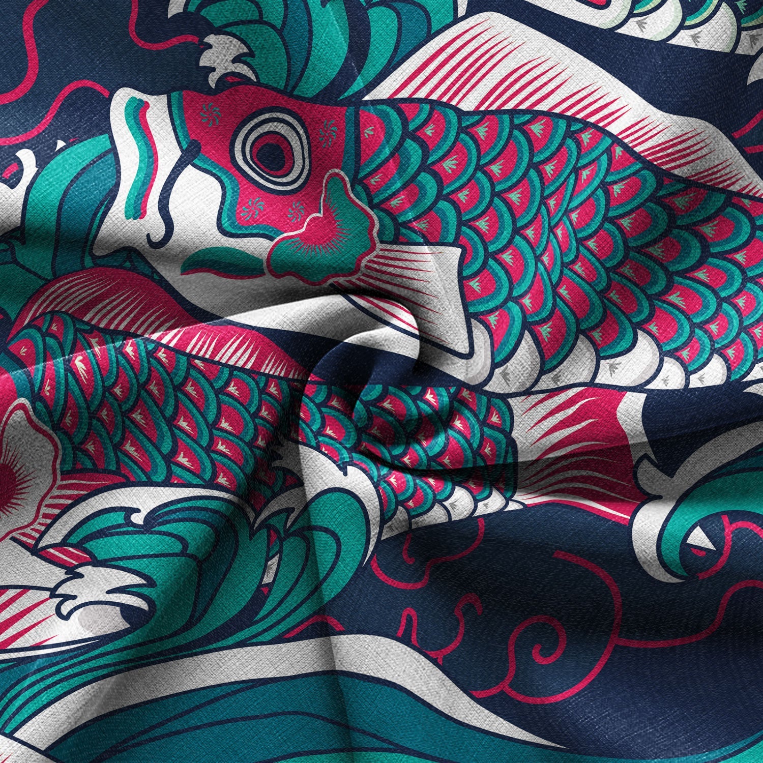 Chrisraw Colorful Japanese Koinobori Hawaiian Shirt