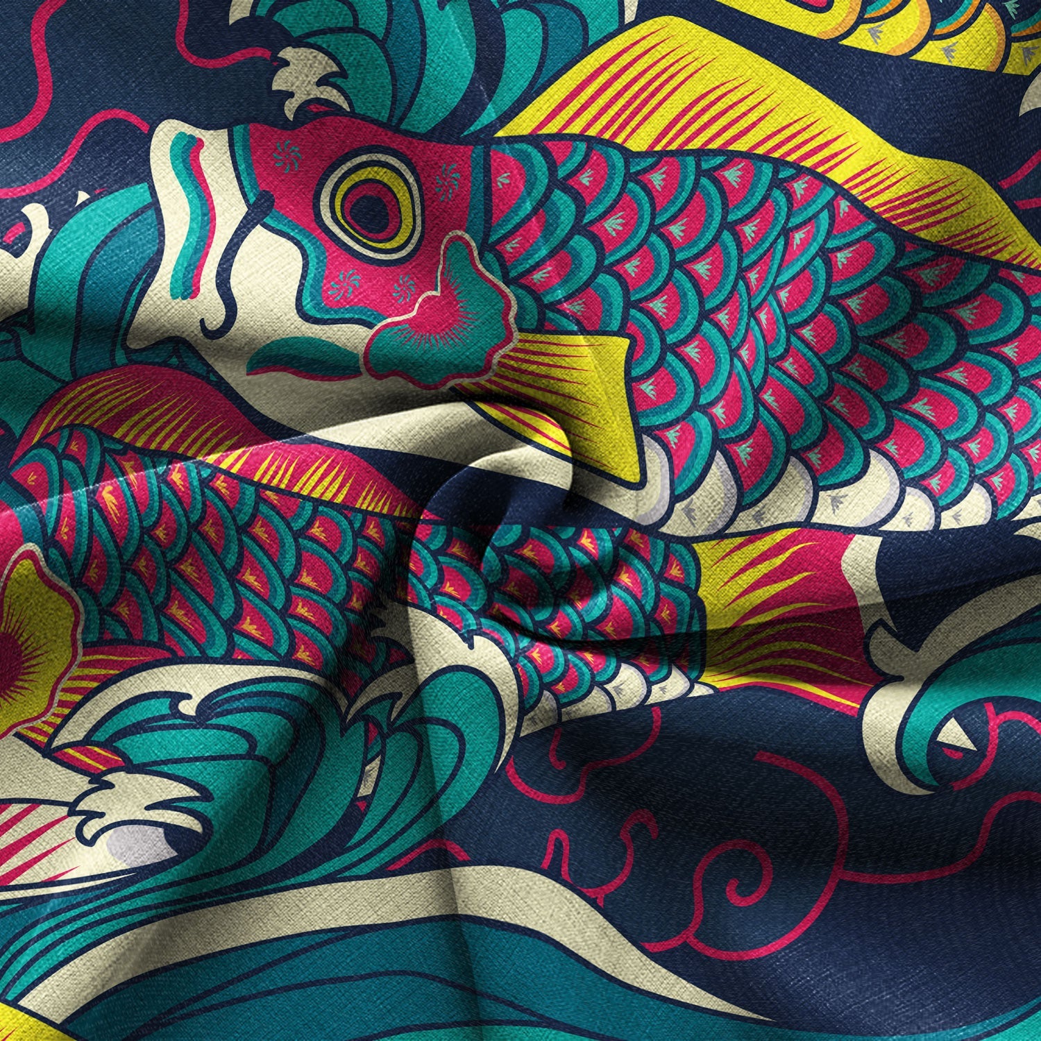 Chrisraw Colorful Japanese Koinobori Hawaiian Shirt