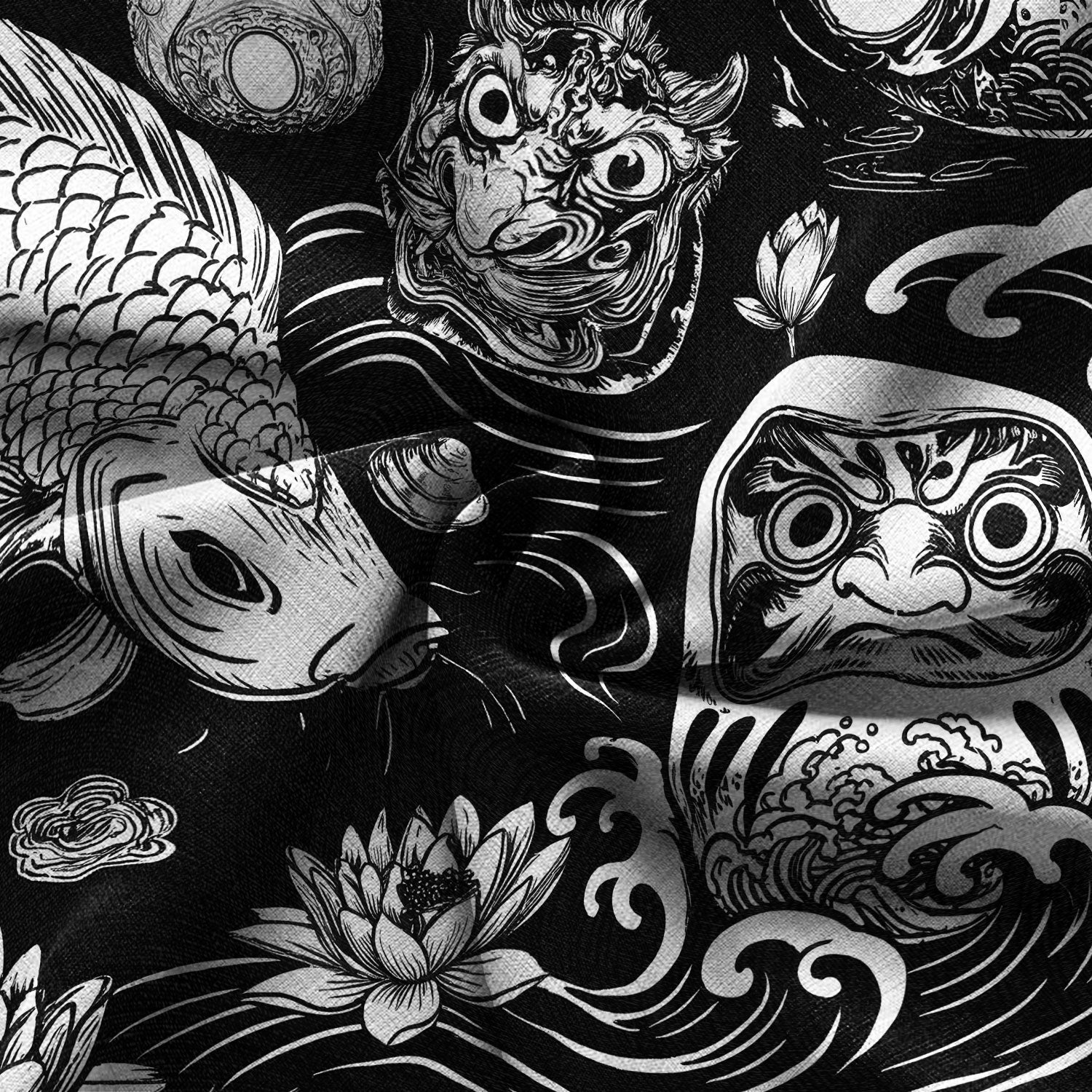 Chrisraw Daruma And Koi Hawaiian Shirt