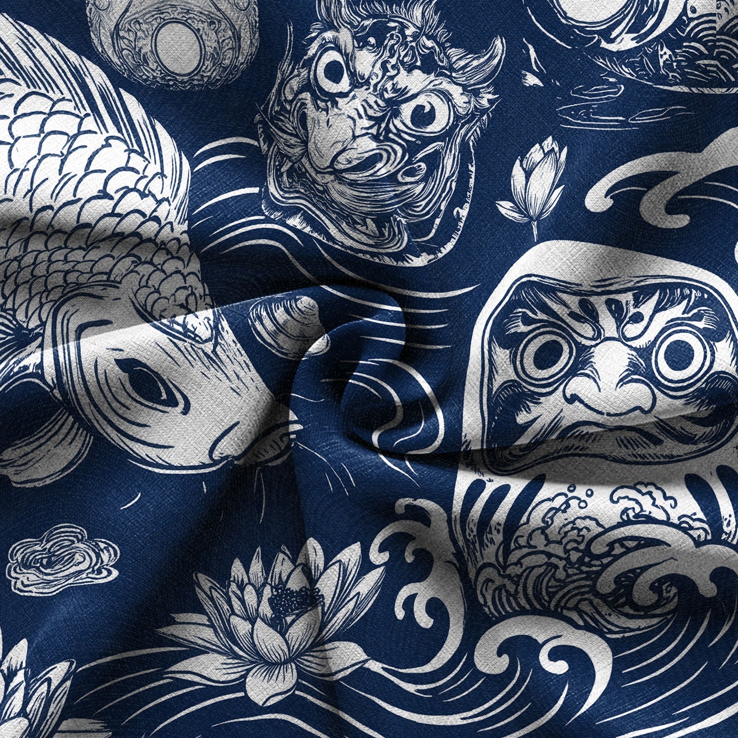Chrisraw Daruma And Koi Hawaiian Shirt