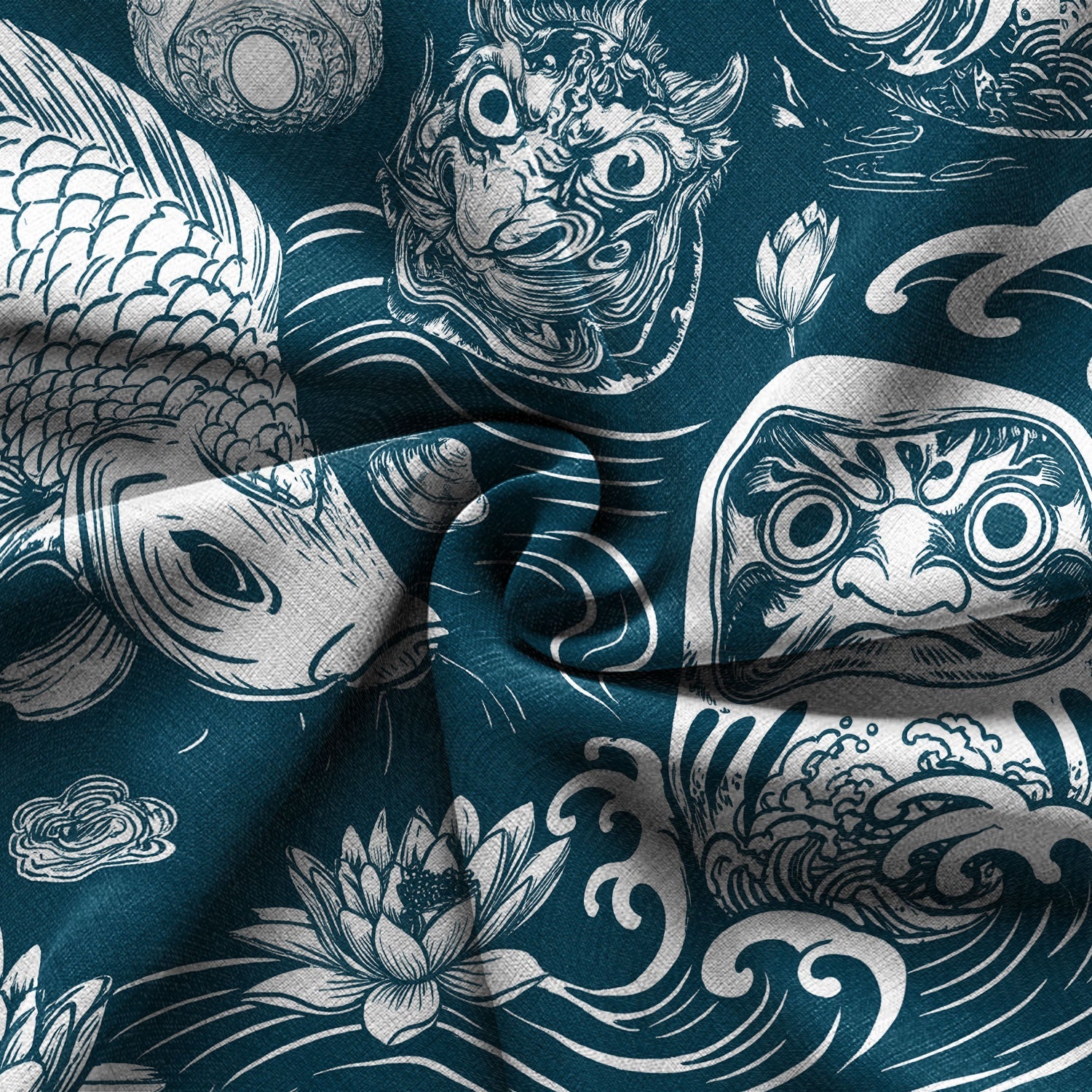 Chrisraw Daruma And Koi Hawaiian Shirt