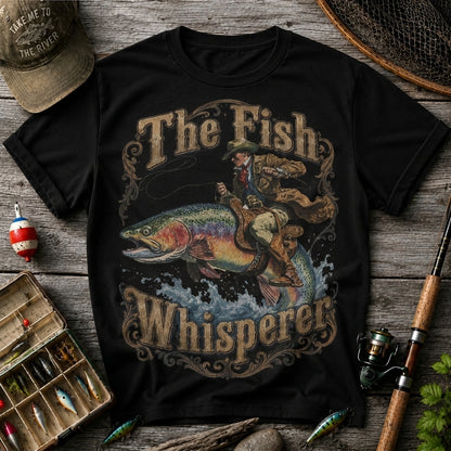 The Fish Whisperer Vintage Fishing T Shirt | Trout Angler Graphic Tee