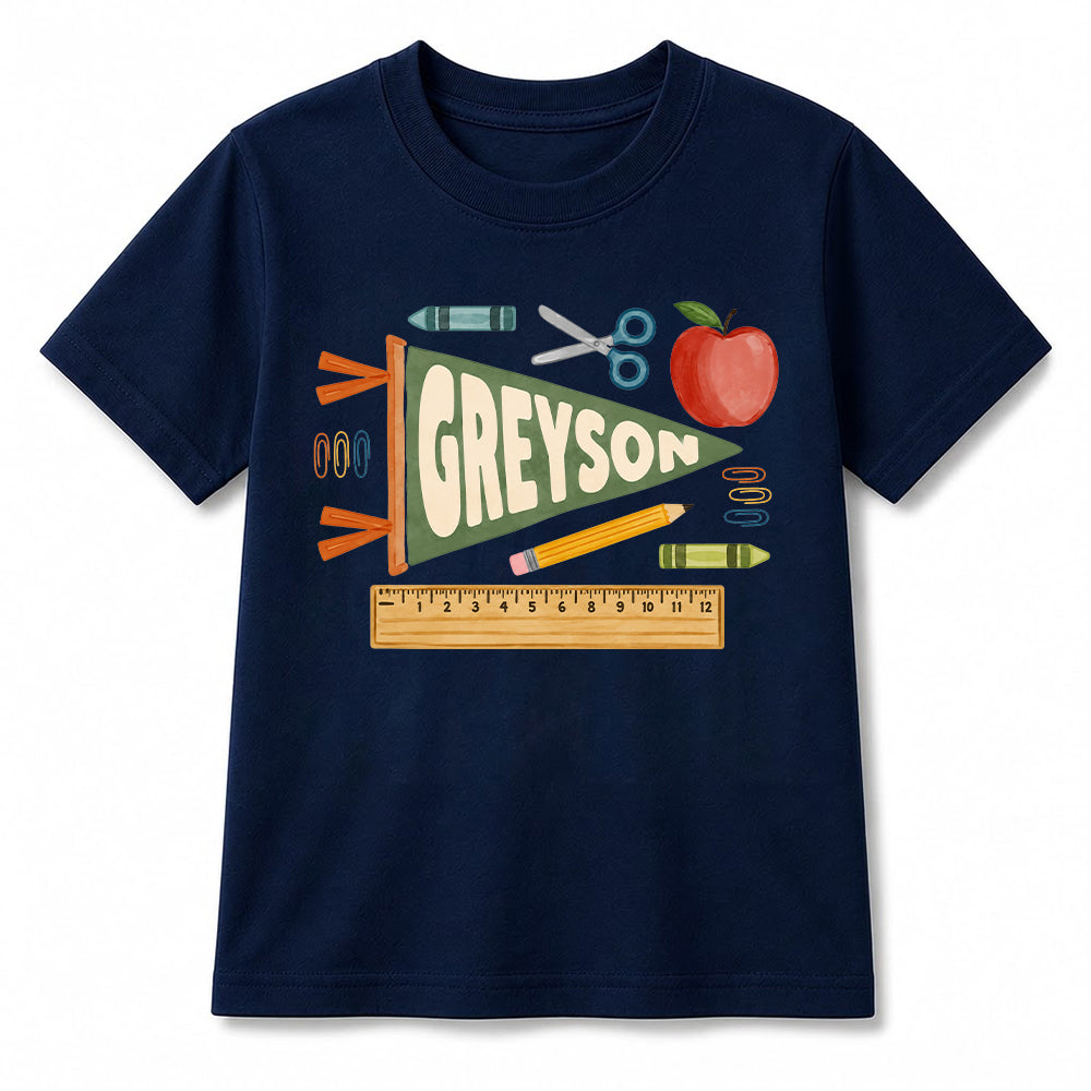 Personalized Back to School Shirt for Kids