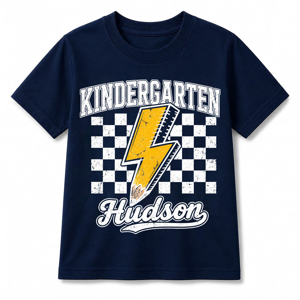 Personalized Back to School Shirt, Custom Name Kindergarten Tee