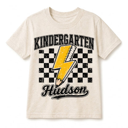 Personalized Back to School Shirt, Custom Name Kindergarten Tee