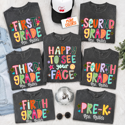 Back to School Grade T Shirt