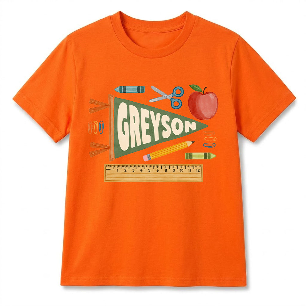 Personalized Back to School Shirt for Kids