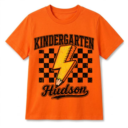 Personalized Back to School Shirt, Custom Name Kindergarten Tee