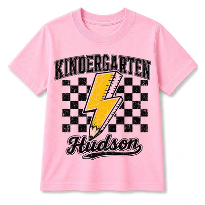 Personalized Back to School Shirt, Custom Name Kindergarten Tee