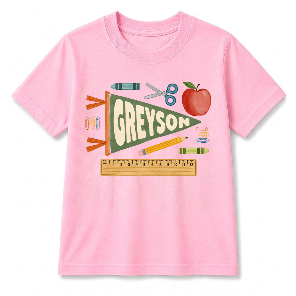 Personalized Back to School Shirt for Kids