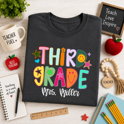 Back to School Grade T Shirt