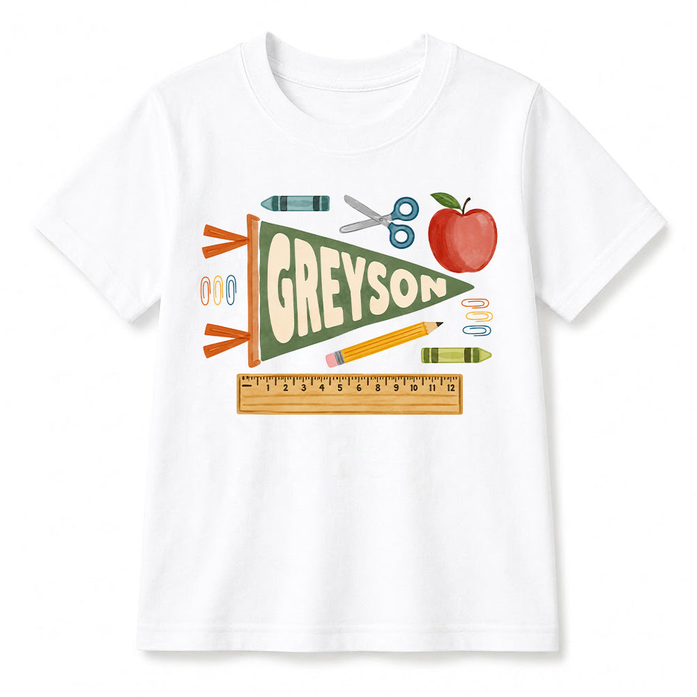 Personalized Back to School Shirt for Kids